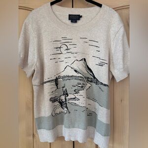 Pendleton Sweater Western Scene